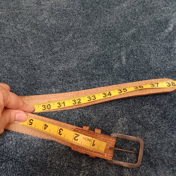 Haband Handmade in USA Leather Belt - Picture 6 of 9